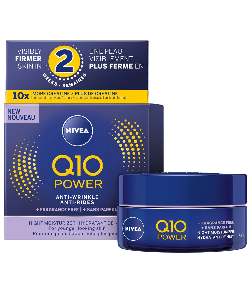 Nivea Q10 plus C Anti-Wrinkle + Energy Night Moisturizer - 50 ml
