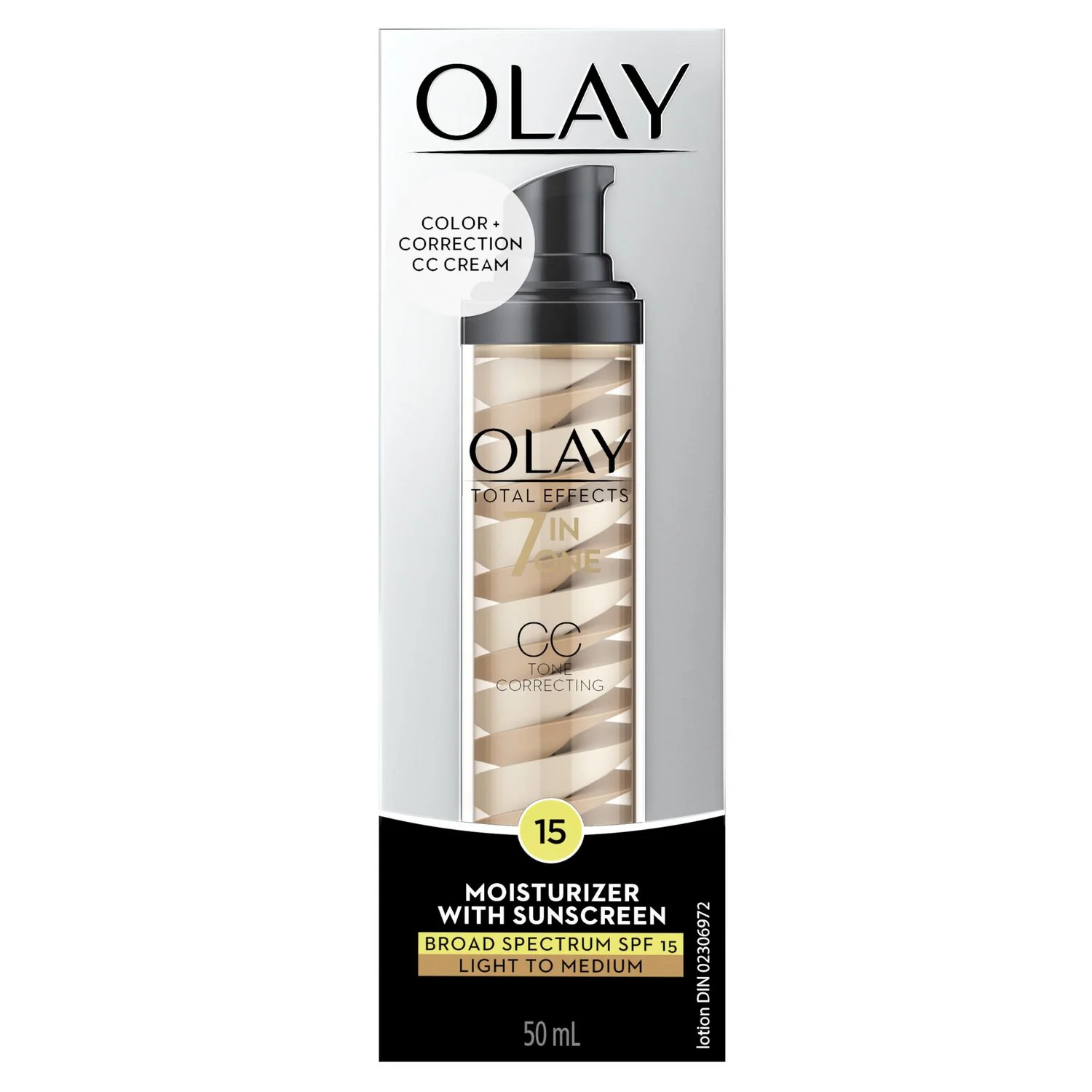 Olay CC Cream Moisturizer with Sunscreen Broad Spectrum SPF 15, Light to Medium - 50 ml