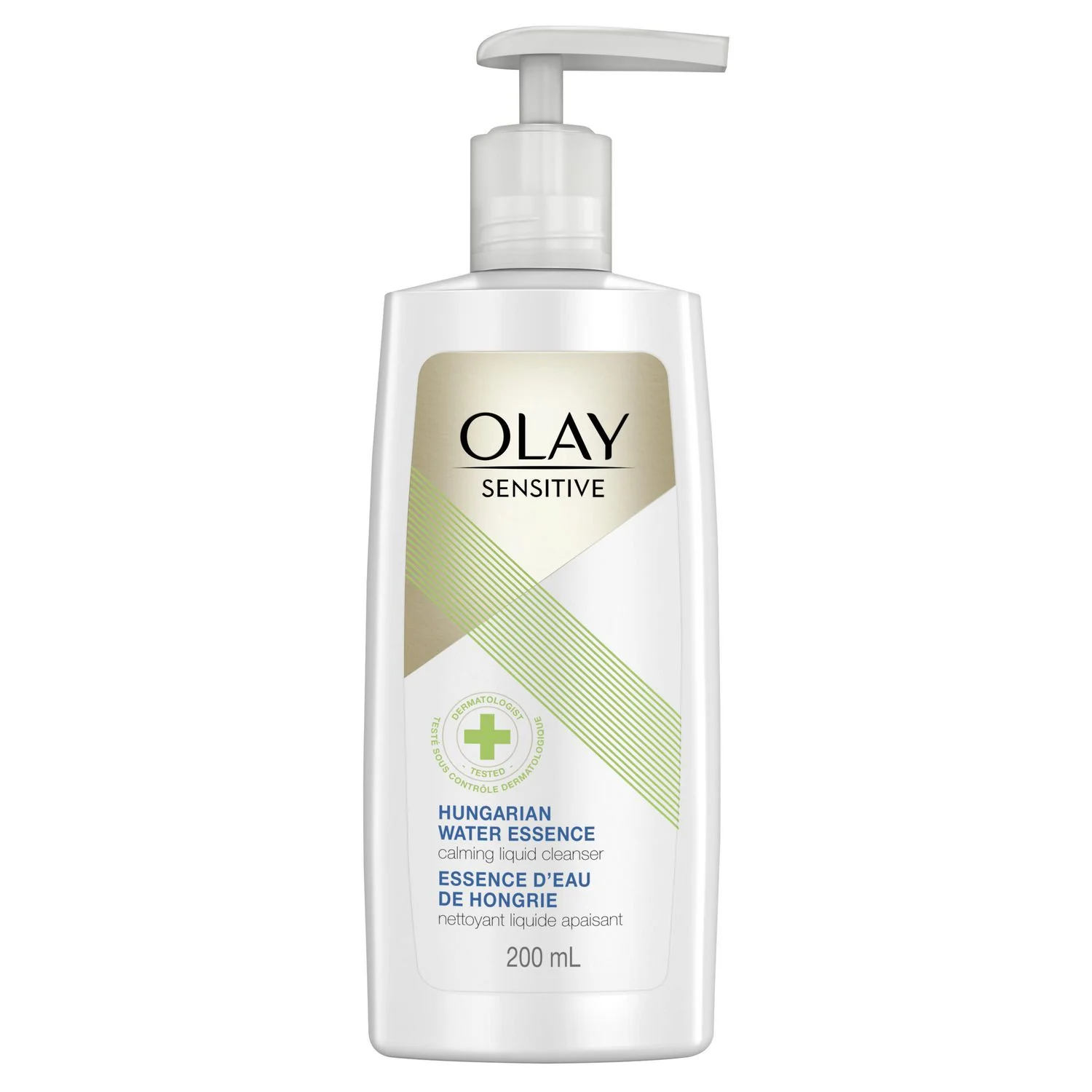 Olay Sensitive Hungarian Water Essence, Calming Liquid Cleanser - 200 mL