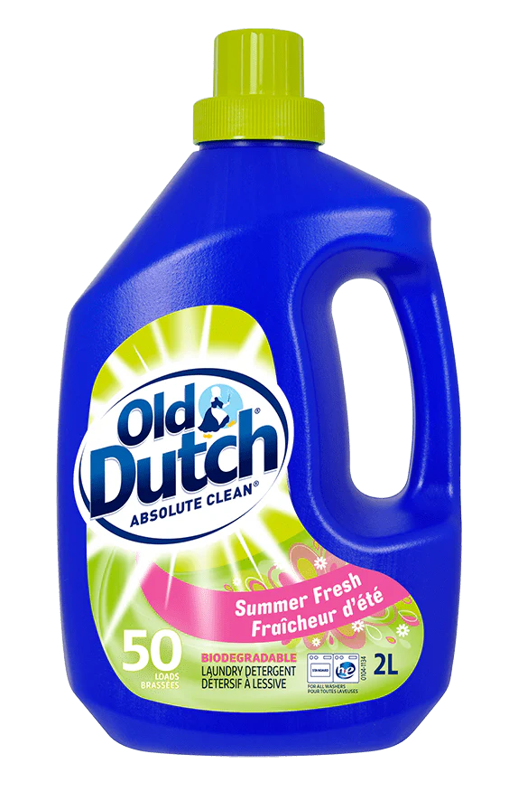Old Dutch Absolute Clean, Biodegradable Laundry Detergent, Summer Fresh - 2L