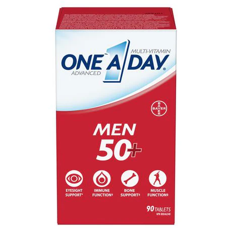 One-A-Day Men 50+ Advanced Multivitamin - 90 tablets