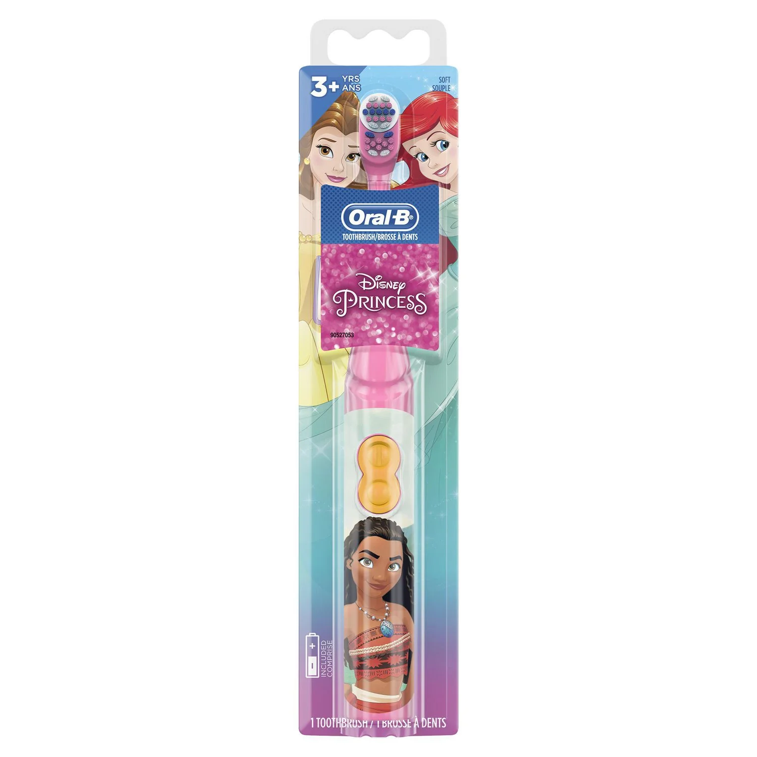 Oral-B Kids Battery-Powered Toothbrush Featuring Disney Princess Characters (battery included)