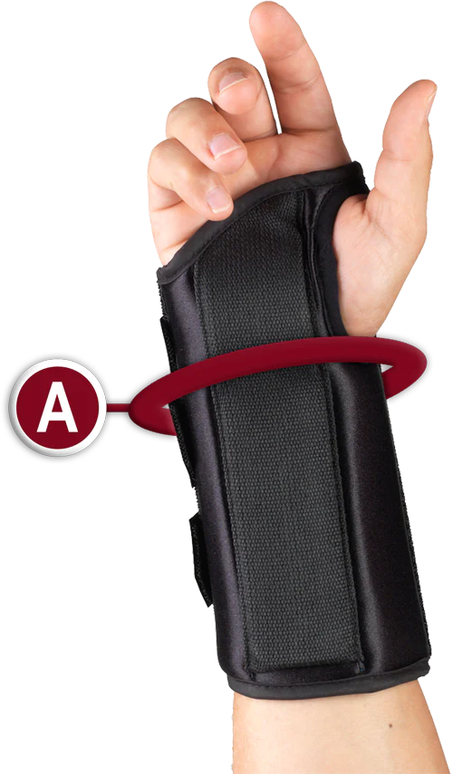 OTC Professional Orthopaedic Lightweight Breathable 8" Wrist Splint, Right - Image 3
