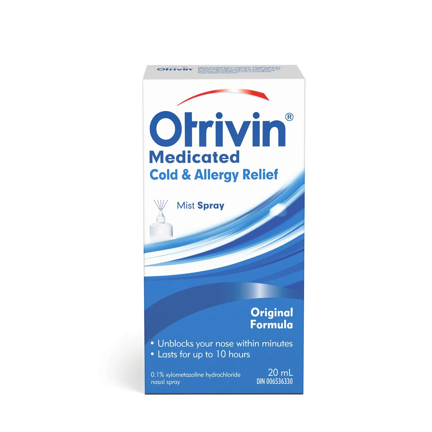 Otrivin Medicated Cold & Allergy Mist Spray