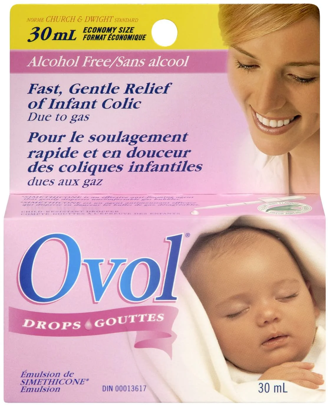 Ovol Drops, Simethicone Emulsion, Alcohol Free, Fast, Gentle Relief of Infant Colic Due to Gas - Image 2