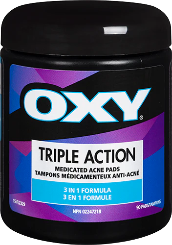 OXY Triple Action Medicated Acne Pads