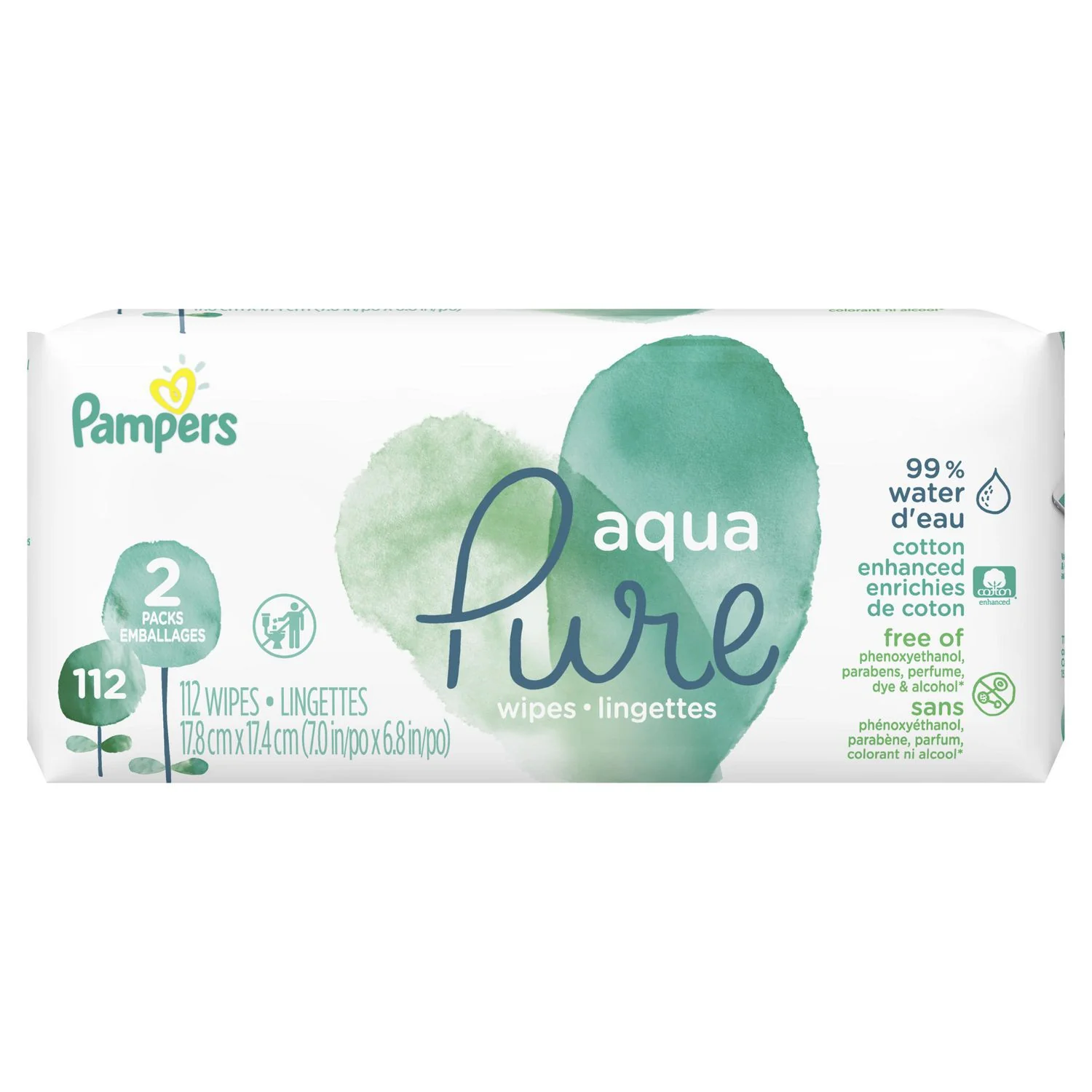 Pampers Aqua Pure Wipes - Image 2