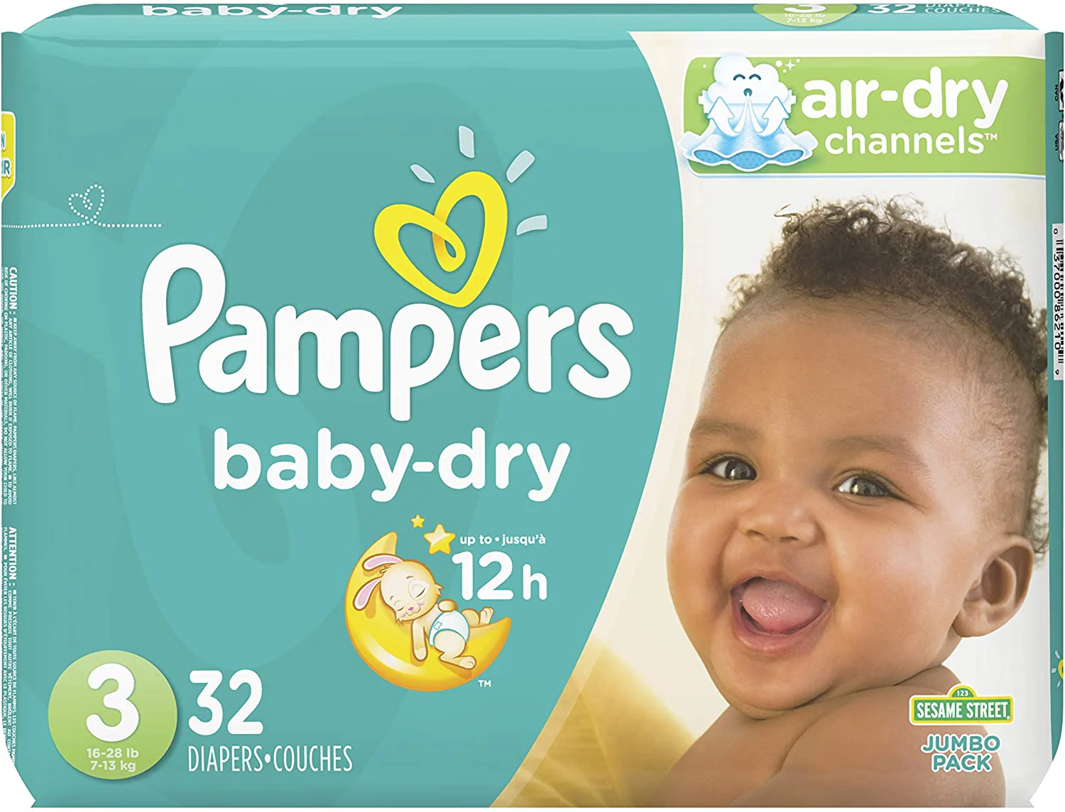 Pampers Baby-Dry Jumbo Pack, Size 3 - 32 diapers