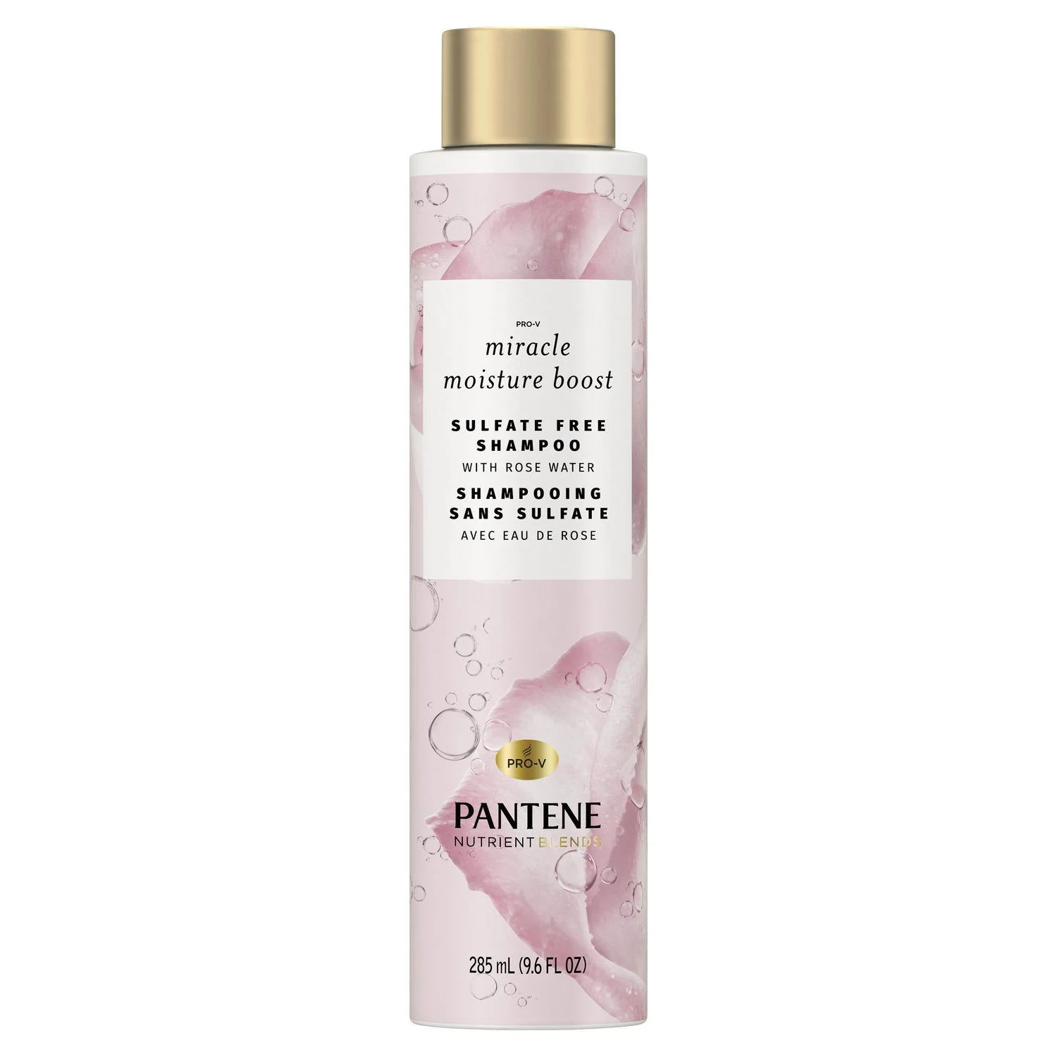 Pantene Pro-V Nutrient Blends Miracle Moisture Boost Sulfate-Free Shampoo with Rose Water - 285 ml