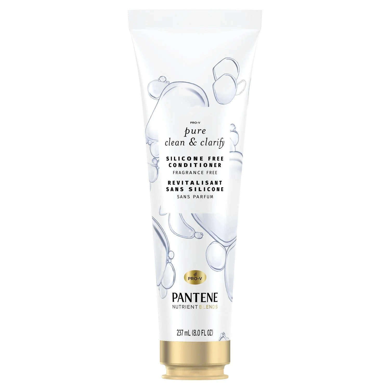 Pantene Pro-V Pure Clean & Clarify Silicone-Free Conditioner, Fragrance-Free - 237 ml