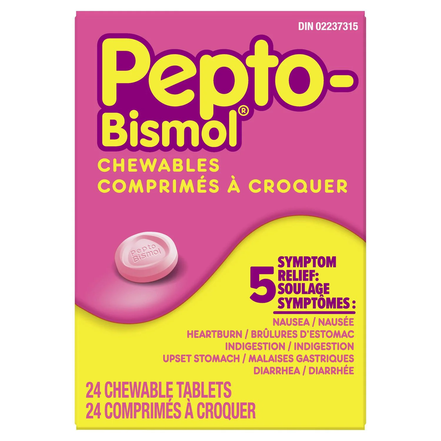 Pepto Bismol Chewable Tablets - 24 tablets
