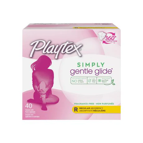 Playtex Simply Gentle Glide, Regular Absorbency Tampons, Fragrance-Free - Image 2