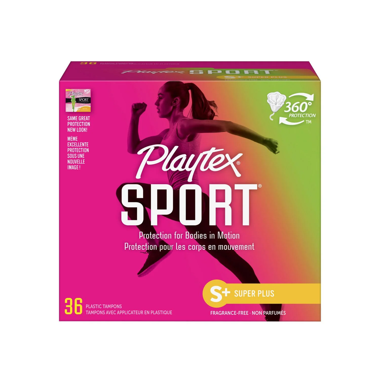 Playtex Sport, Super Plus, Fragrance-Free Tampons - 36 tampons