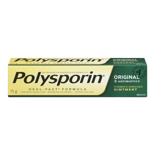 Polysporin Heal-Fast Formula, Original 2 Antibiotics Vitamin E Enriched Cream
