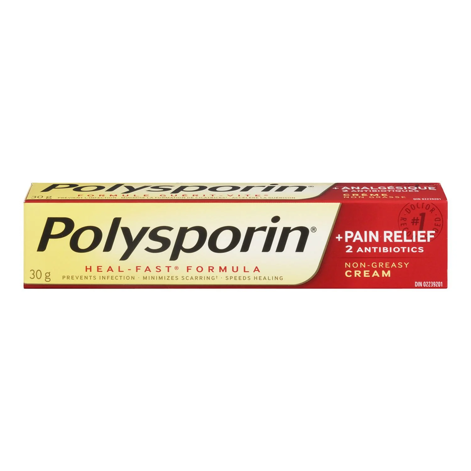 Polysporin Heal-Fast Formula, Pain Relief + 2 Antibiotics Cream - 15 g - Image 2