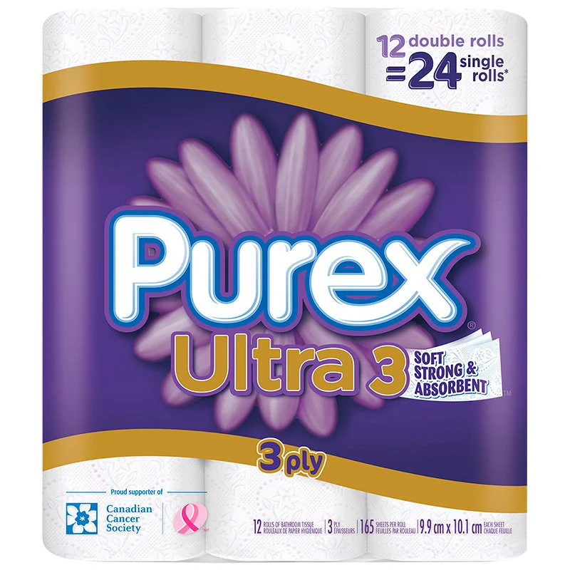 Purex Ultra Bathroom Tissue - 165 sheets - Image 2