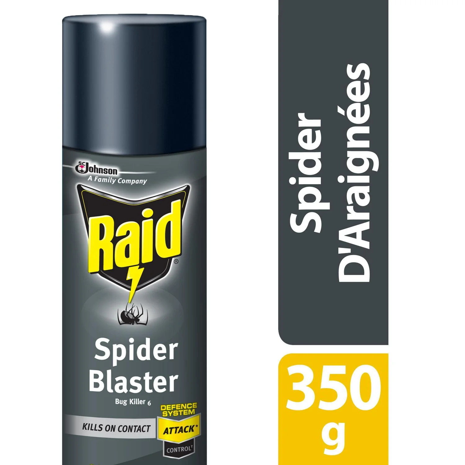 Raid Spider Blaster, Bug Killer, Insecticide, Pressurized Spray - 350 g