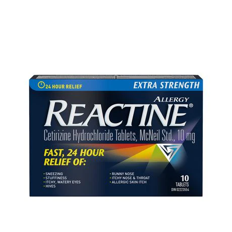 Reactine Extra Strength 24-Hour Relief for Allergy