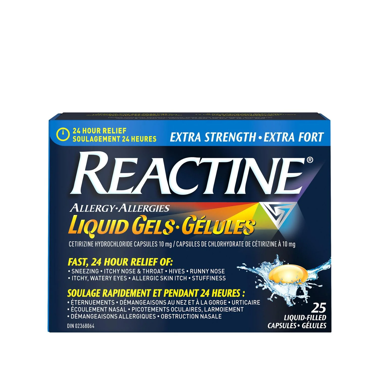 Reactine Extra Strength 24-Hour Relief for Allergy Liquid-Filled Capsules - Image 2