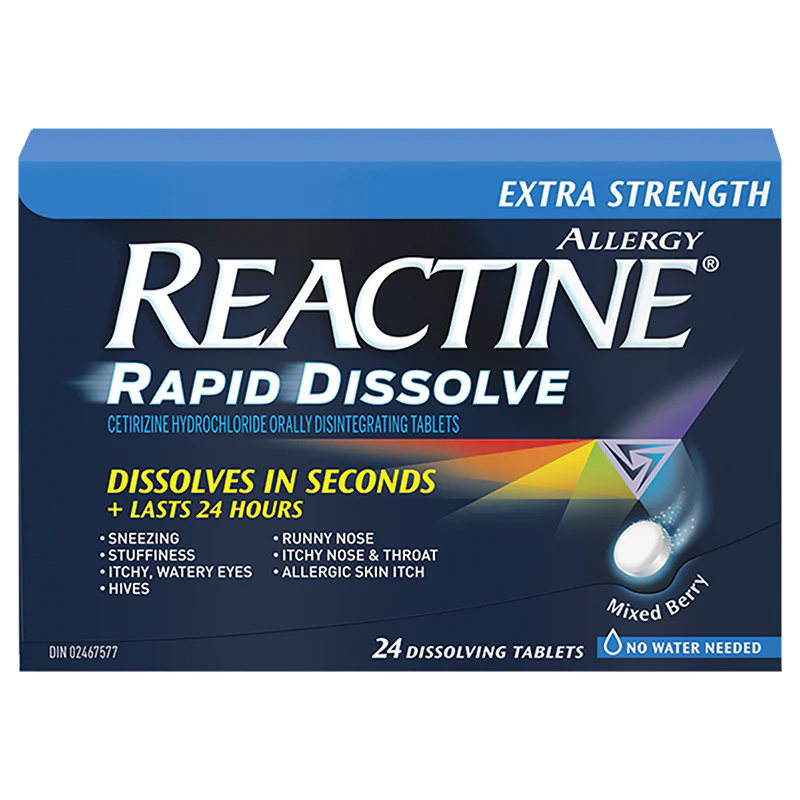 Reactine Extra Strength Rapid Dissolve Tablets - 24 tablets