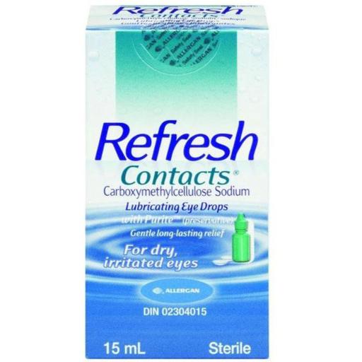 Refresh Contacts Lubricating Eye Drops - 15 ml