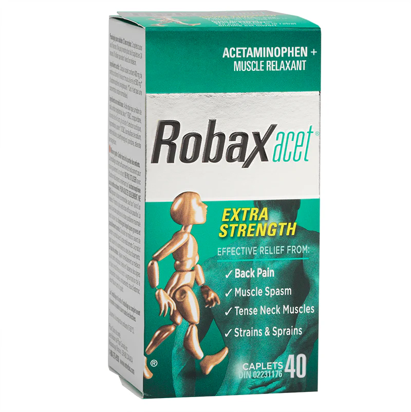 Robaxacet Extra Strength Acetaminophen + Muscle Relaxant Caplets - Image 2