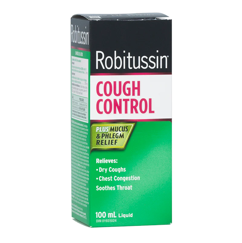 Robitussin Cough Control Plus Mucus & Phlegm Relief - 100 ml