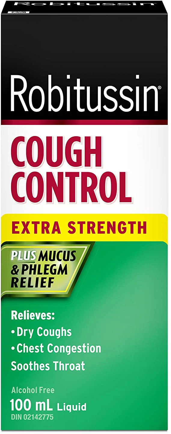 Robitussin Extra Strength Cough Control Plus Mucus & Phlegm Relief Syrup - 100 ml