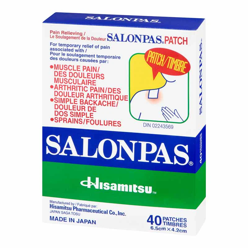 SALONPAS Pain Relieving Patches - 40 patches