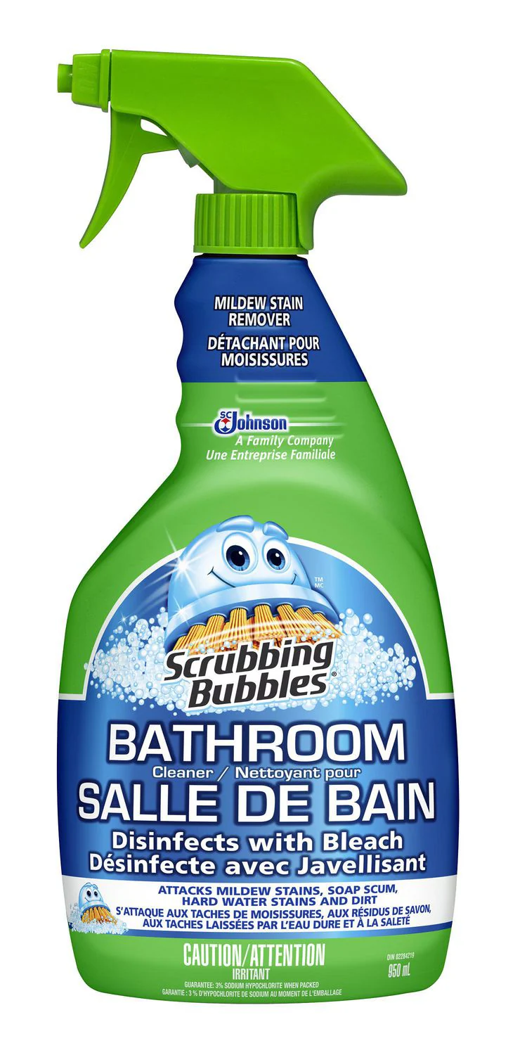 Scrubbing Bubbles, Bathroom Cleaner, Disinfects With Bleach - 950 mL