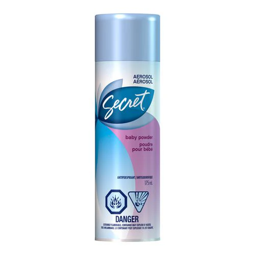 Secret Aerosol Antiperspirant, Baby Powder - 175 ml