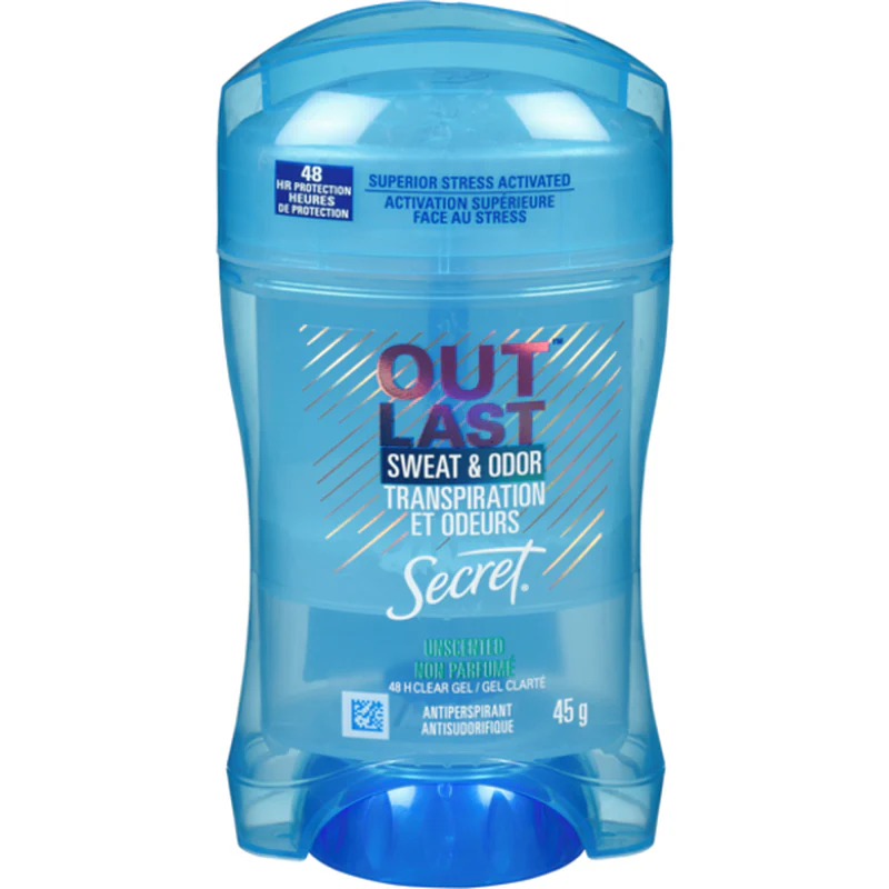 Secret Outlast Sweat & Odor Clear Gel Antiperspirant - 45 g