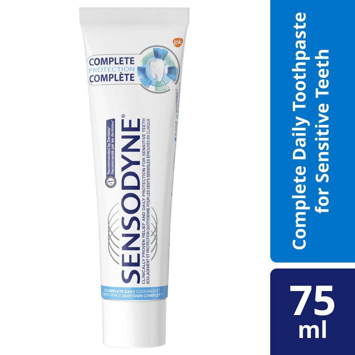 Sensodyne Complete Protection Sensitivity Toothpaste, Mint - 75 ml