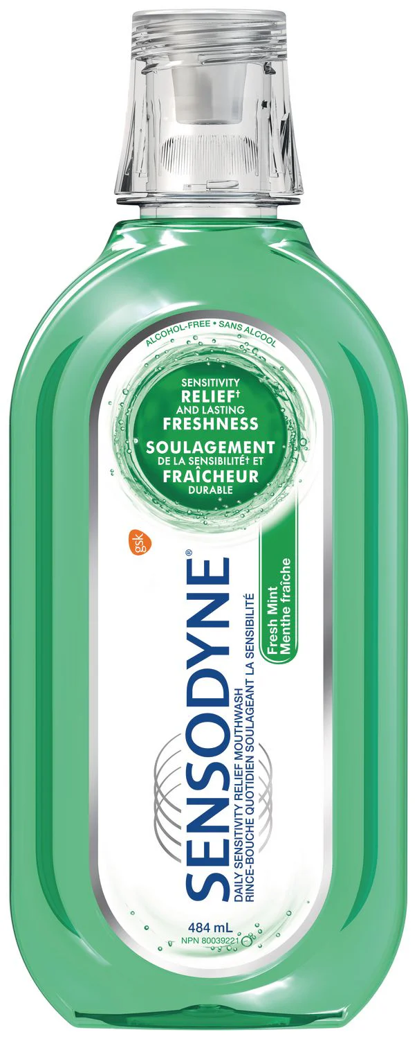 Sensodyne Daily Sensitivity Relief Mouthwash - 484 ml - Image 2