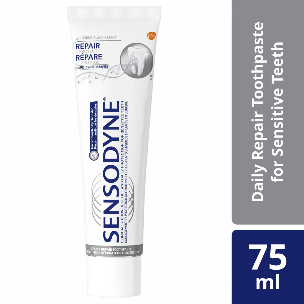 Sensodyne Repair & Protect Whitening Sensitivity Toothpaste, Mint - 75 ml