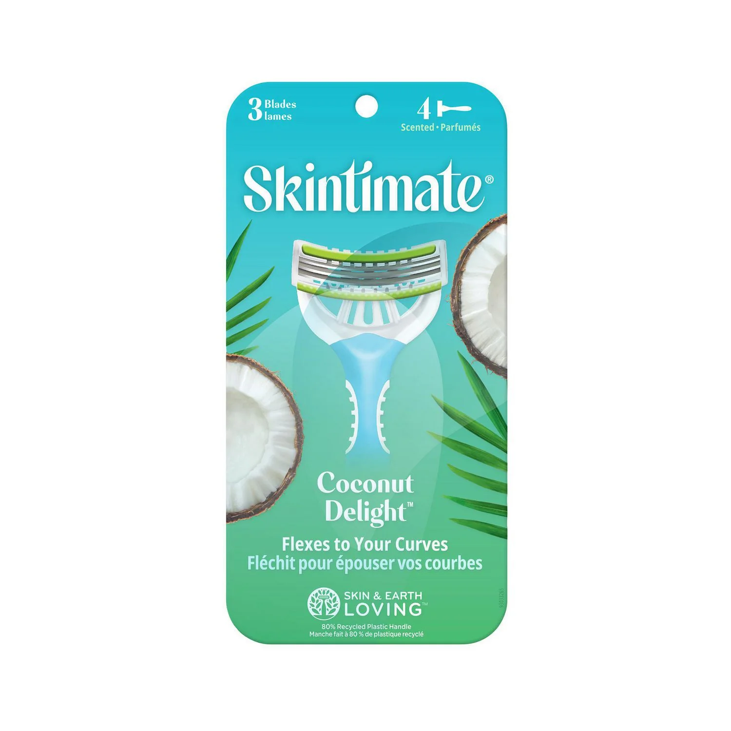 Skintimate Scented Disposable Razors for Women - 4 razors - Image 3