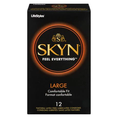 Skyn Large Comfortable Fit Condoms - 12 pieces