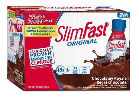 SlimFast Original Meal Replacement Shake - 8 x 325 ml