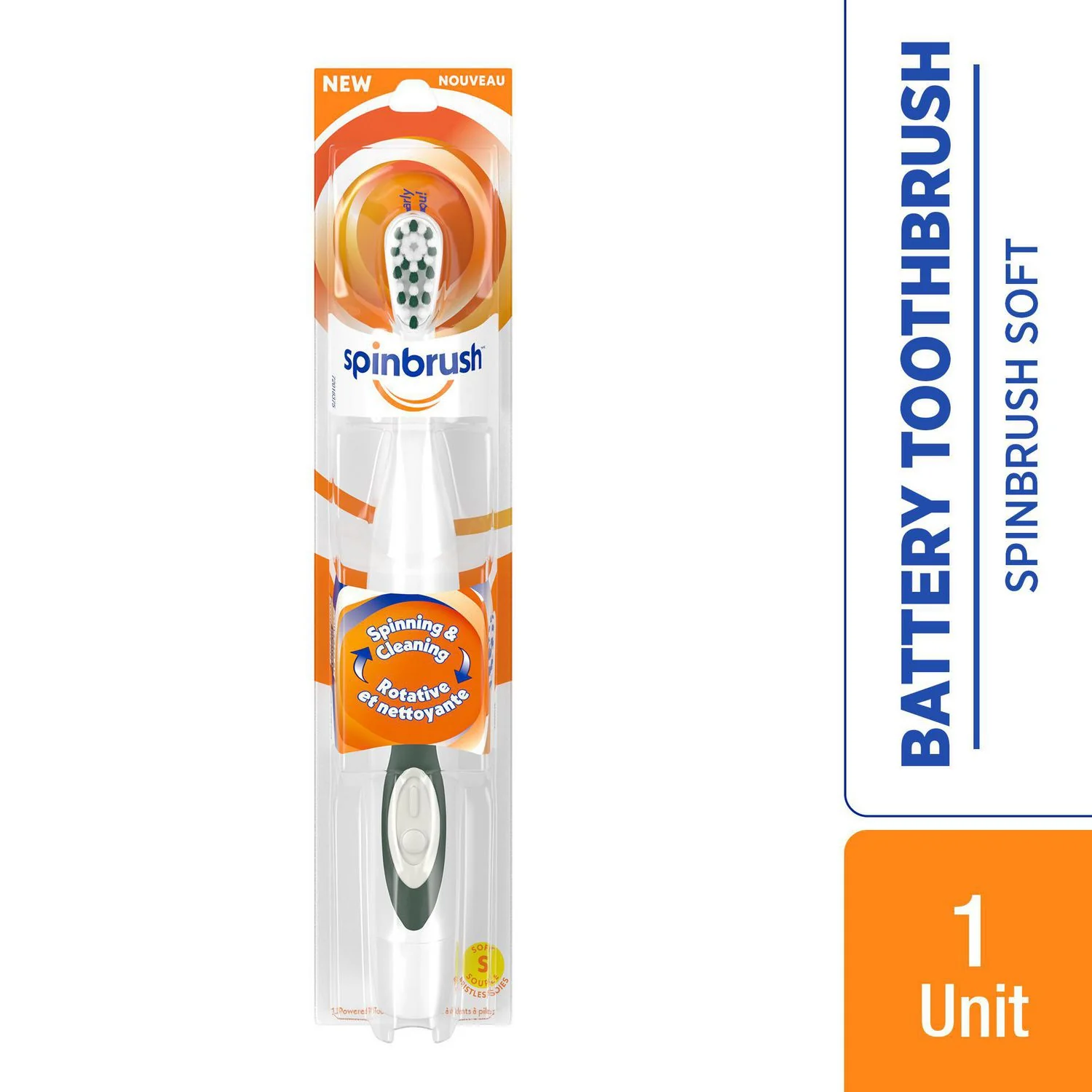 Arm & Hammer Spinbrush - 1 unit, battery included
