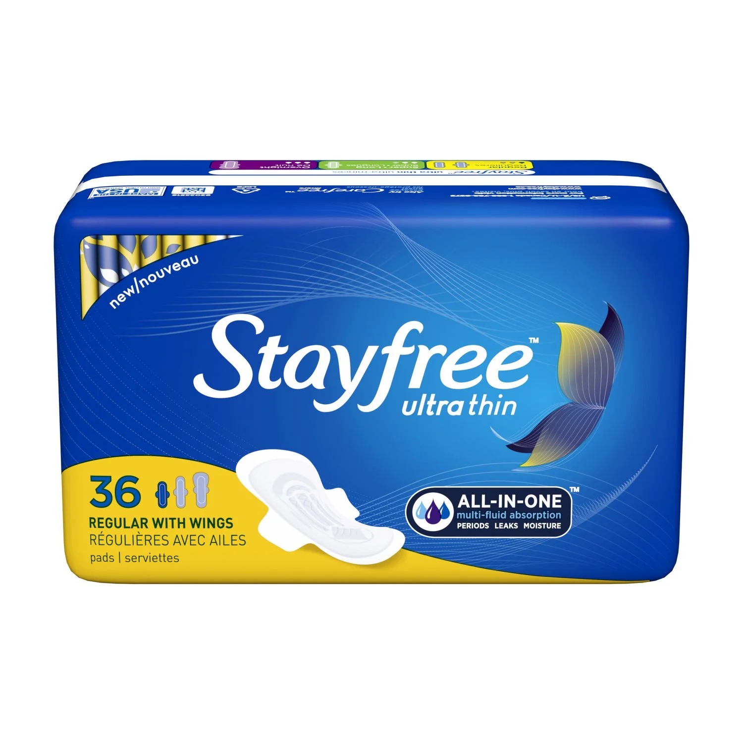 Stayfree Ultra Thin, Regular Pads with Wings - Image 2