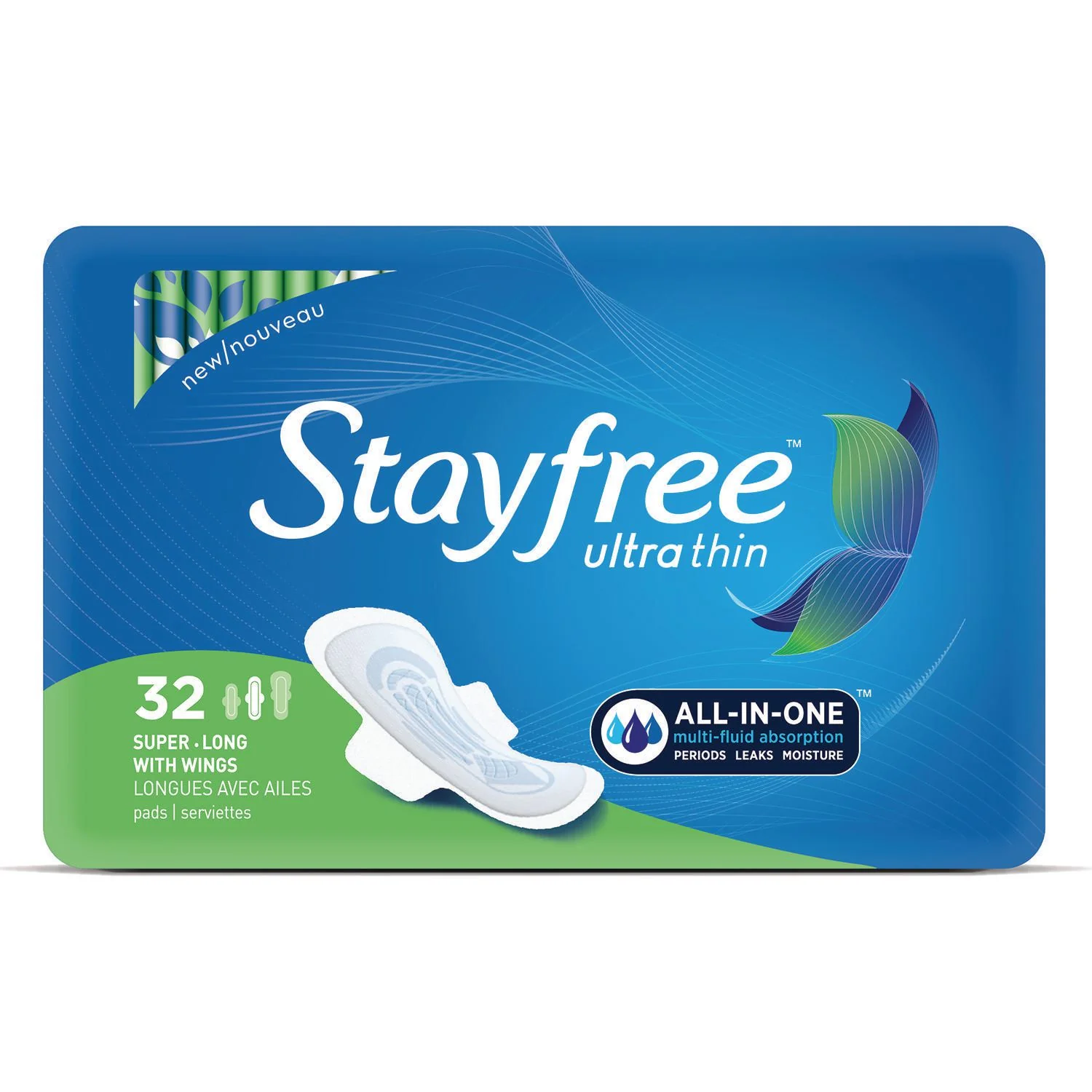 Stayfree Ultra Thin, Super-Long Pads with Wings - Image 2