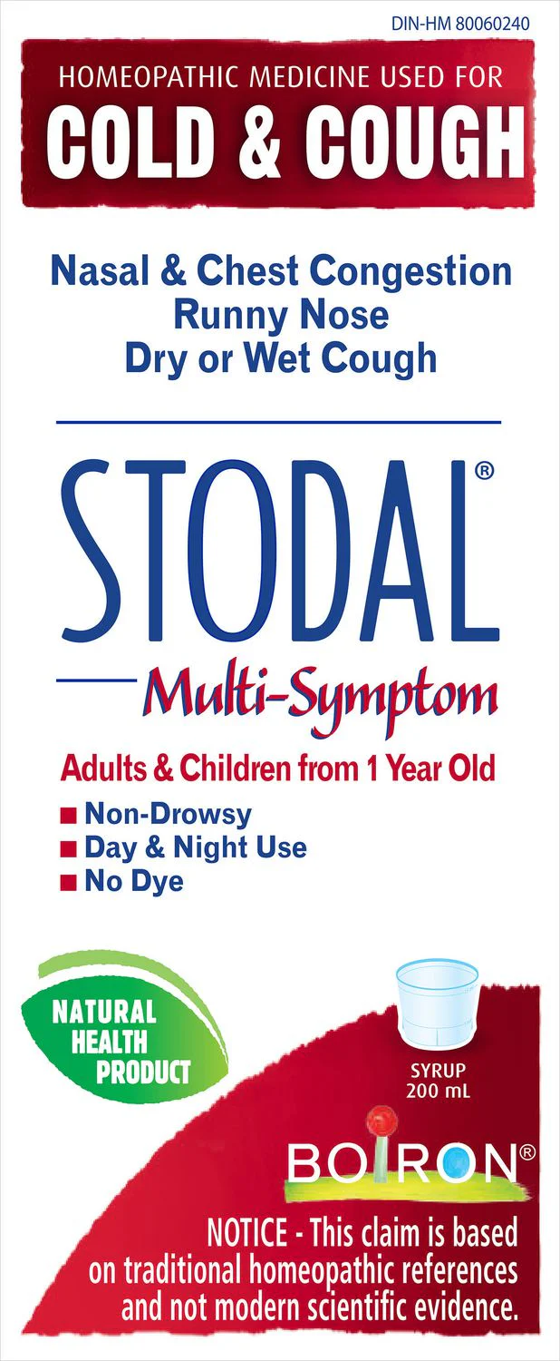 Stodal Multi-Symptom Cold & Cough Syrup - 200 ml