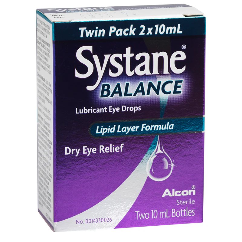 Systane Balance Lubricant Eye Drops, Lipid Layer Formula - 2 x 10 ml