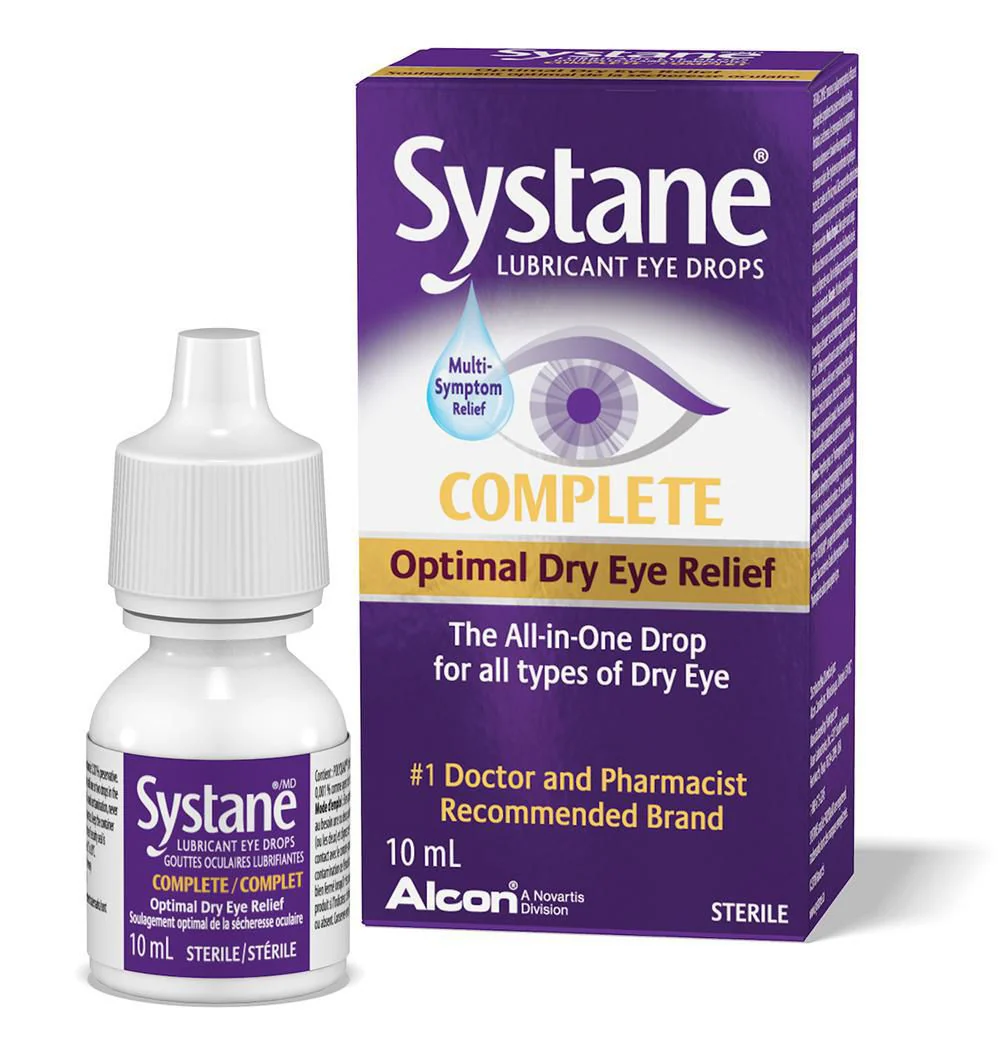 Systane Complete Optimal Dry Eye Relief Lubricant Eye Drops - 10 ml