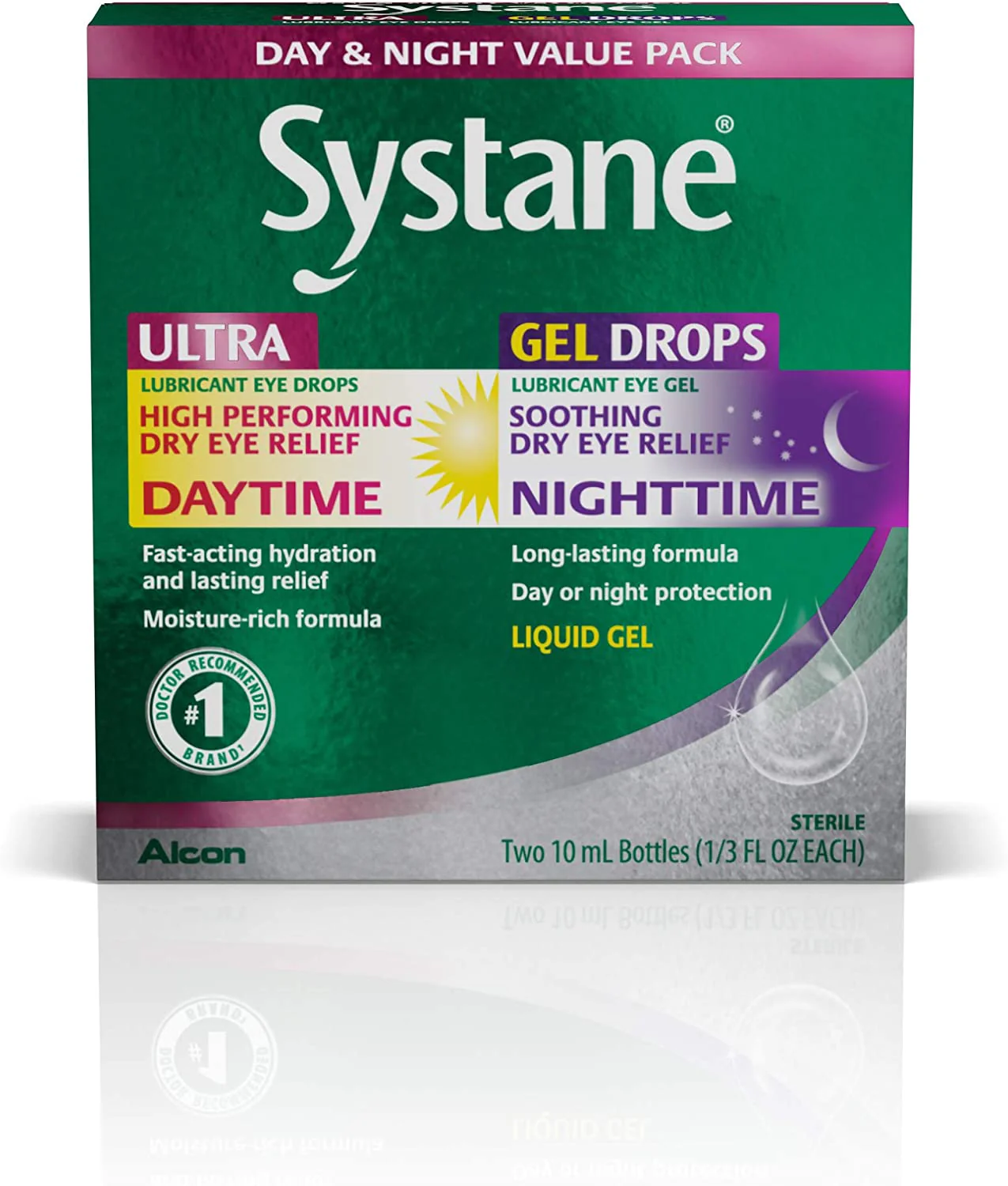 Systane Ultra Day Time & Gel Drops Nighttime - 2 x 10 ml