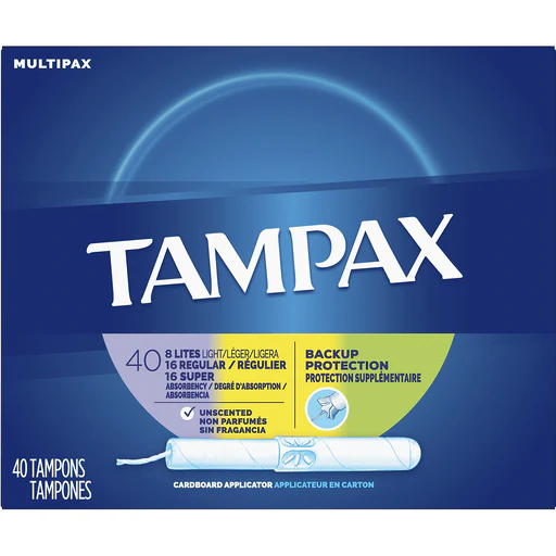 Tampax Cardboard Applicator Multipax Tampons, Unscented - 8 lites, 16 regular, 16 super
