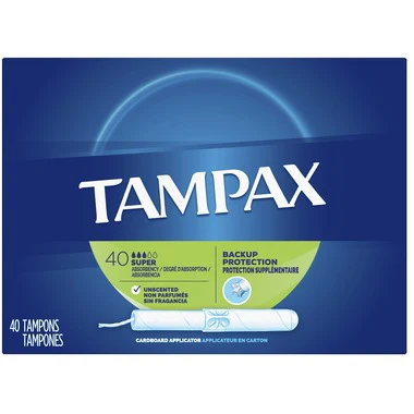 Tampax Cardboard Applicator Super Absorbency Tampons - Image 2