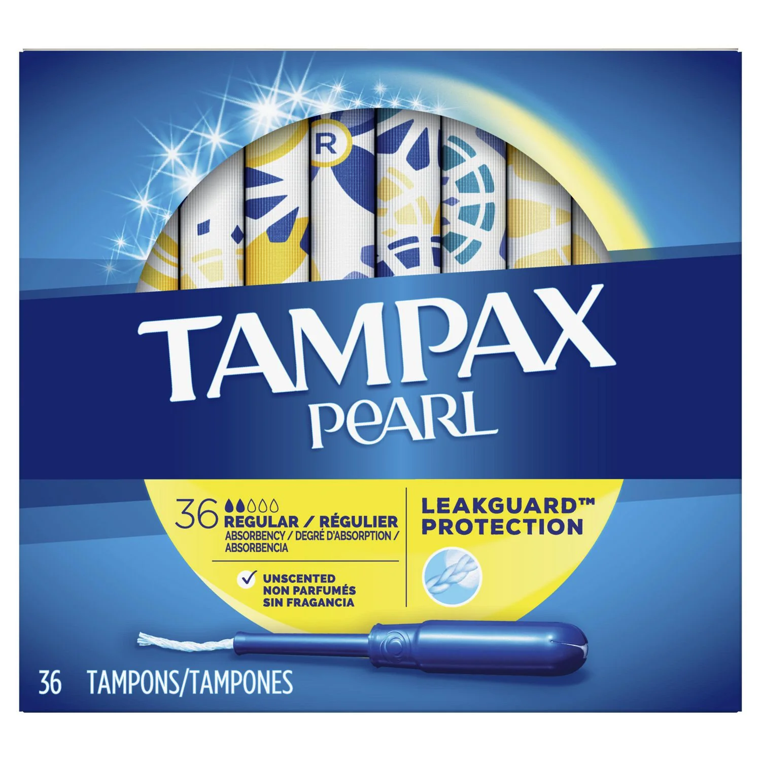 Tampax Pearl Regular Absorbency, Unscented Tampons - Image 2