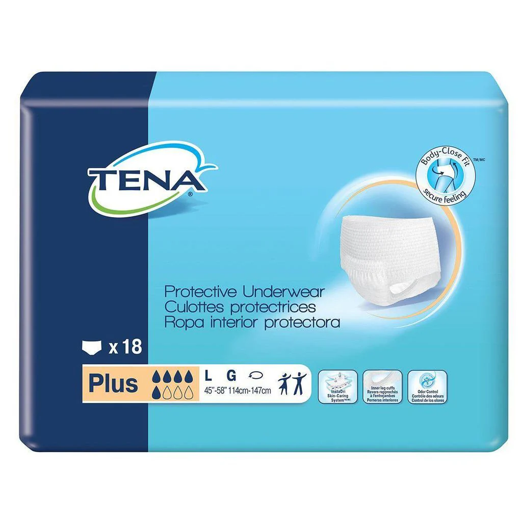 Tena Protective Underwear Plus, Large - 18 count