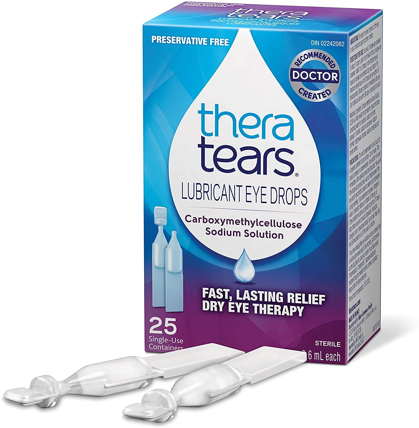 Thera Tears Lubricating Eye Drops - 25 single-use containers